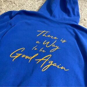 Kite runner royal blue zip-up hoodie